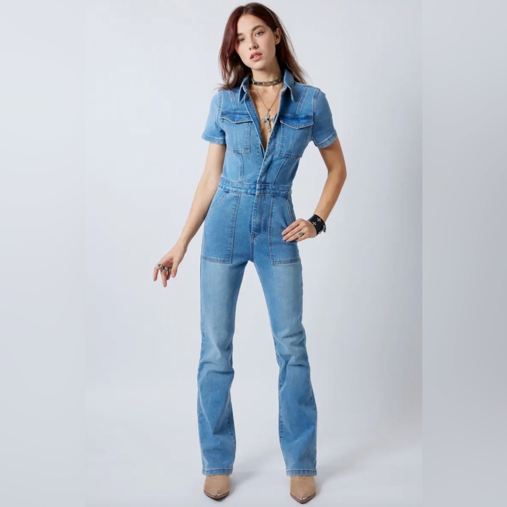 NWT Signature 8 Denim Jumpsuit